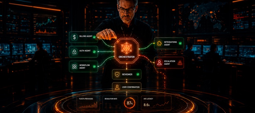 Multi-agent system architecture: a teardown of how we built a customer support agent